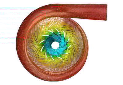 First stage of multistage chiller compressor