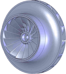 Baseline geometry of a Daikin compressor
