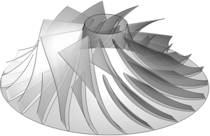 The baseline compressor wheel