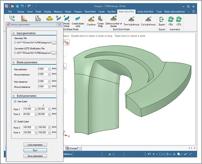3DLab and Optima to Export Geometries into Desired CFD Tools using TURBOdesign v6.4