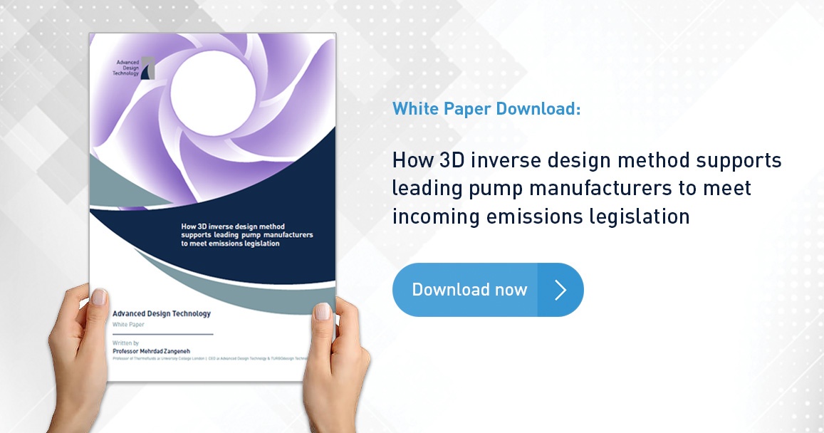 White Paper: Discover How 3D Inverse Design Method Supports Leading Pump Manufacturers to Meet Emissions Legislation
